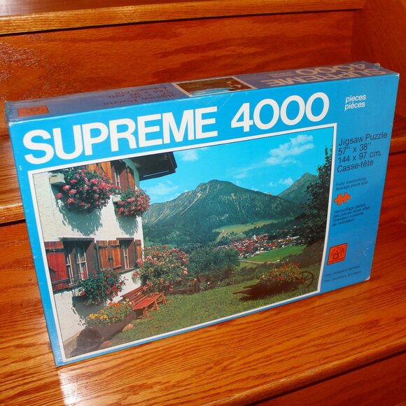 sealed vintage 1979 Supreme 4000 Oberstdorf Germany 4000 pcs puzzle Waddingtons - Picture 1 of 8